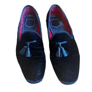 Tom Ford Black Velvet  Tassel Loafers